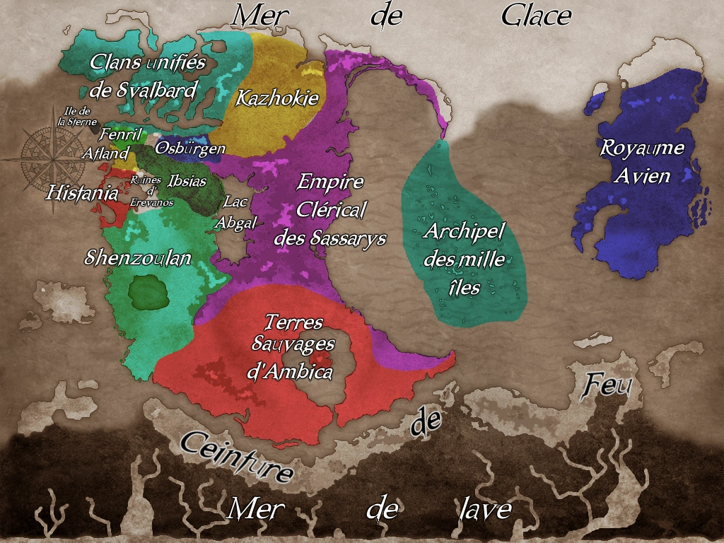 Carte géopolitique de Gaïranthia